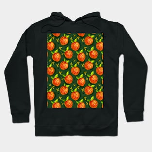 Orange Fruits  Digital Illustration Pattern Hoodie